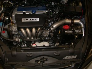 Honda Accord Performance Air Intake - K&N Engineering - Typhoon - Polished - `03-`06